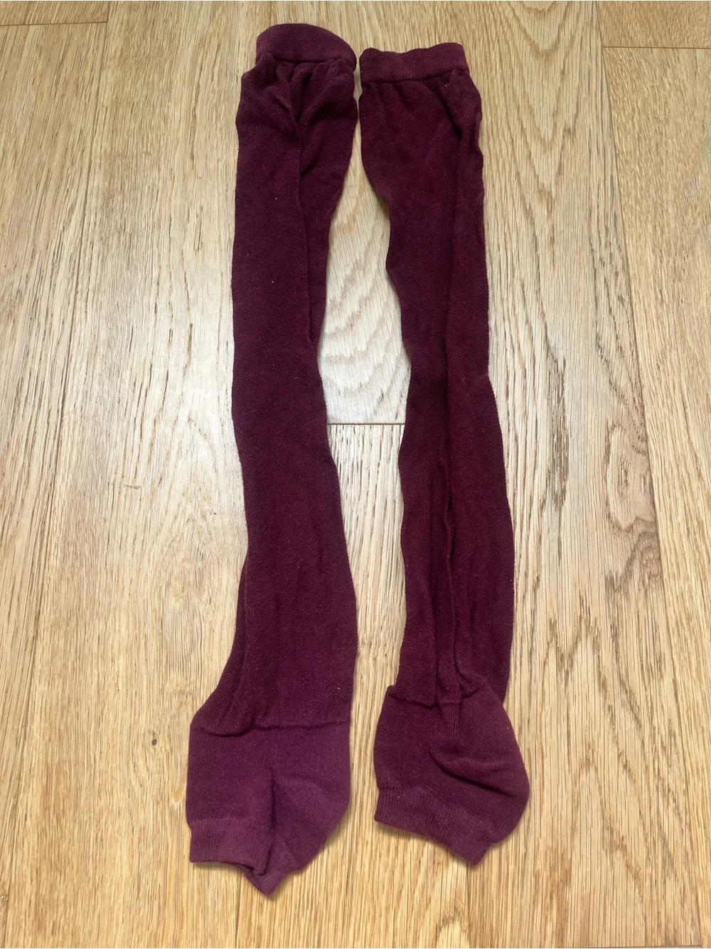 Maroon Burgundy Leg Warmers